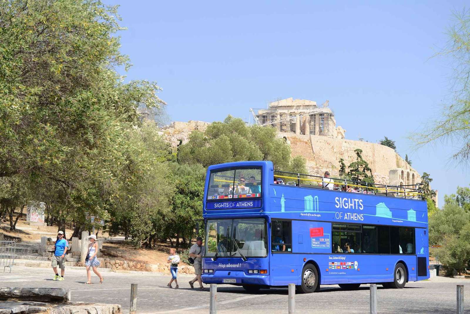 Athènes, le Pirée et la côte : Bus à arrêts multiples multiples (Blue Hop-On Hop-Off Bus)