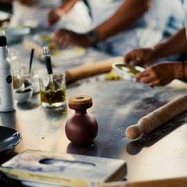 Athènes : Cours de cuisine grecque et dîner sur un toit