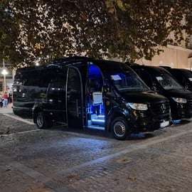 Transfert de l'aéroport d'Athènes à la ville d'Athènes en minibus et en fourgonnette