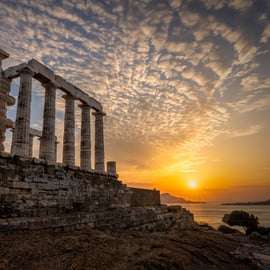 Visite guidée privée et agréée du coucher de soleil à Sounion et de la Riviera athénienne