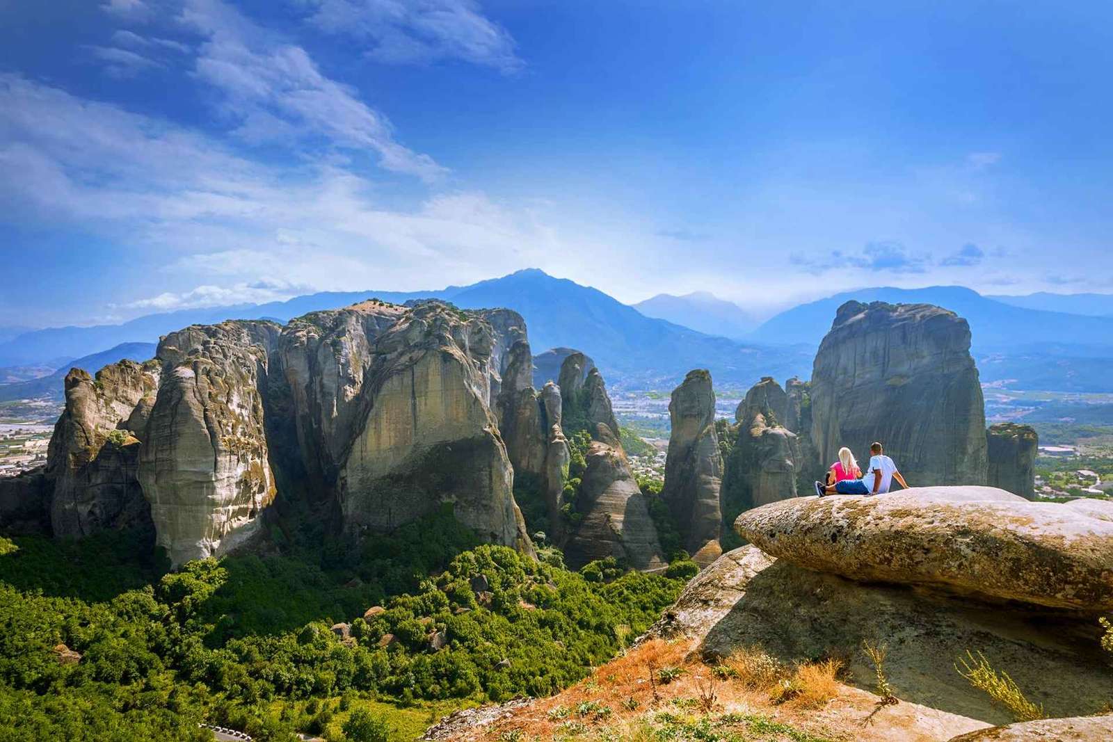 Athènes : Visite des monastères des Météores et option déjeuner grec