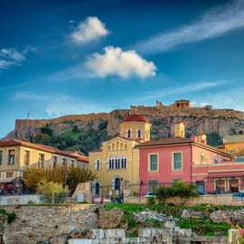 Depuis le port du Pirée : visite de la ville d'Athènes avec l'Acropole et Plaka