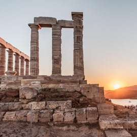 Visite guidée privée et agréée du coucher de soleil à Sounion et de la Riviera athénienne