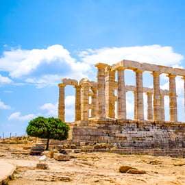 Au départ d'Athènes : Visite guidée du Temple de Poséidon et du Cap Sounion