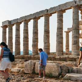 Athènes : Découvrez le cap Sounion et le temple de Poséidon au coucher du soleil