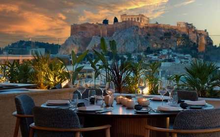 Athènes : Restauration sur le toit du restaurant Whispers