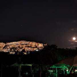 Athènes la nuit : visite à pied et dîner