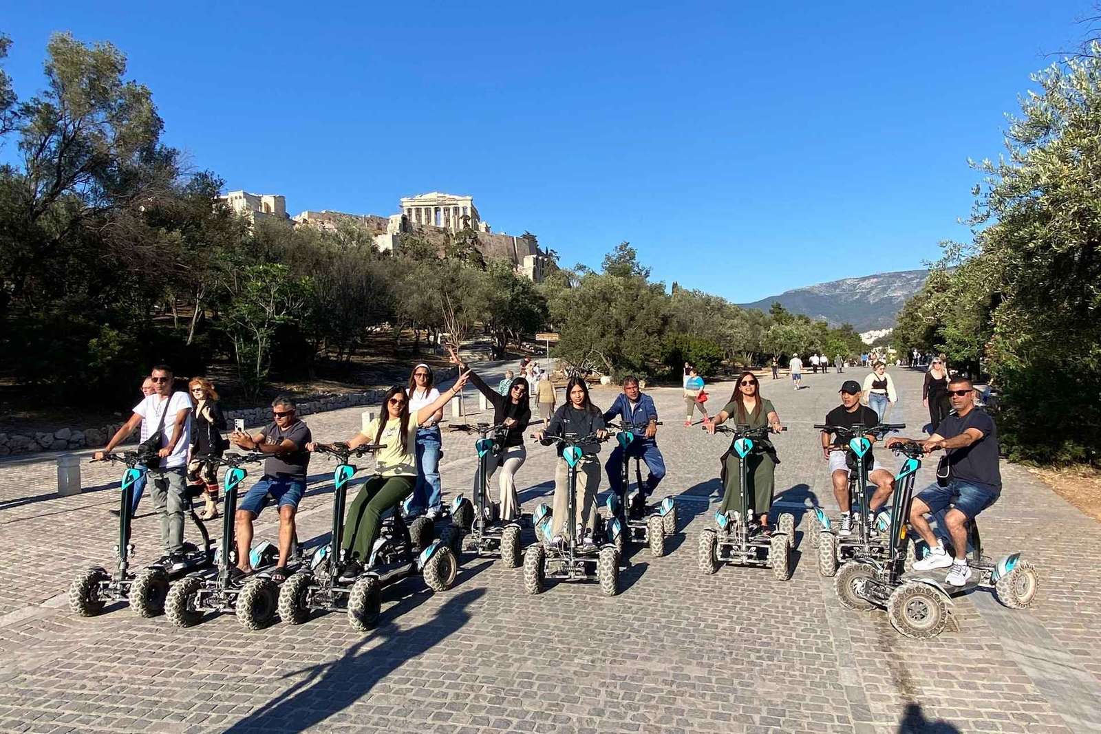 Visite de l'Athènes antique en quad électrique