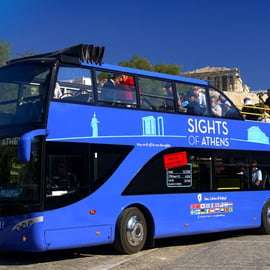 Athènes, le Pirée et la côte : Bus à arrêts multiples multiples (Blue Hop-On Hop-Off Bus)