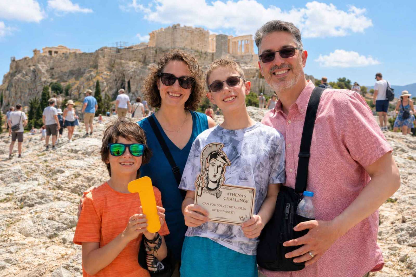 Athènes : Chasse au trésor Mythologie en famille avec haltes alimentaires