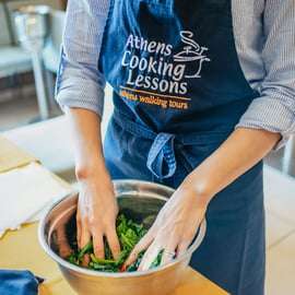 Athènes : Cours de cuisine grecque et dîner de 3 plats