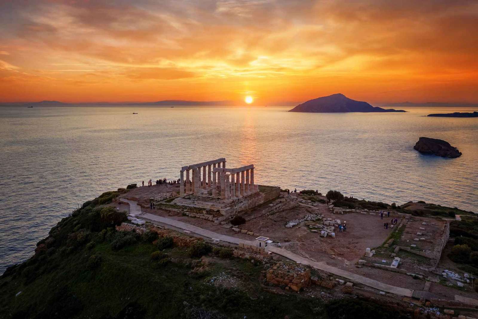 Visite guidée privée et agréée du coucher de soleil à Sounion et de la Riviera athénienne