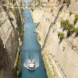 Depuis Athènes : Excursion à l'ancienne Corinthe avec canal et guide VR