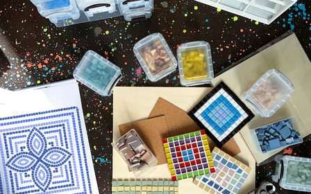 Athènes : atelier de mosaïque dans le quartier de Gazi