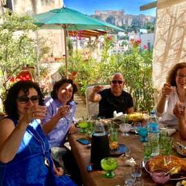Athènes : Dîner à 7 plats et accord mets et vins avec vue sur l'Acropole