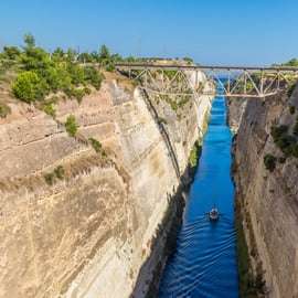 Depuis Athènes : Excursion à l'ancienne Corinthe avec canal et guide VR