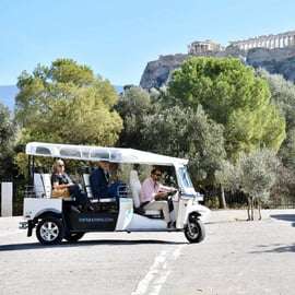 Athènes : Visite privée de 3 heures de la ville en tuk tuk écologique