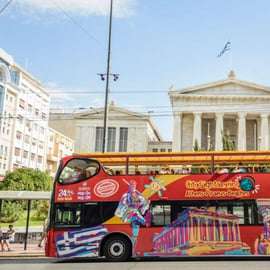 Athènes : Visite guidée de la ville en bus avec montée et descente rapides