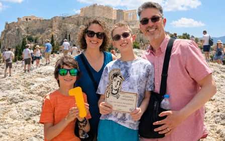 Athènes : Chasse au trésor Mythologie en famille avec haltes alimentaires