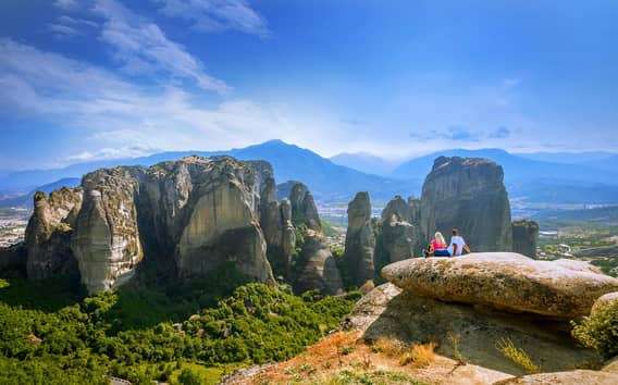 Athènes : Visite des monastères des Météores et option déjeuner grec