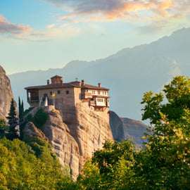 Athènes : Visite des monastères des Météores et option déjeuner grec