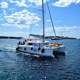 Athènes : Excursion en catamaran sur la Riviera avec repas et boissons