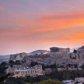 Les temps forts d'Athènes : visite de l'Acropole et du Parthénon au coucher du soleil
