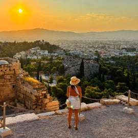 Athènes : visite guidée de l'Acropole au coucher du soleil et promenade sur la colline de la Démocratie