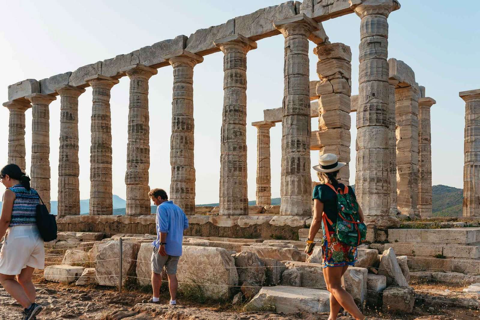 Athènes : Découvrez le cap Sounion et le temple de Poséidon au coucher du soleil