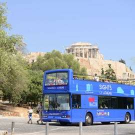 Athènes, le Pirée et la côte : Bus à arrêts multiples multiples (Blue Hop-On Hop-Off Bus)