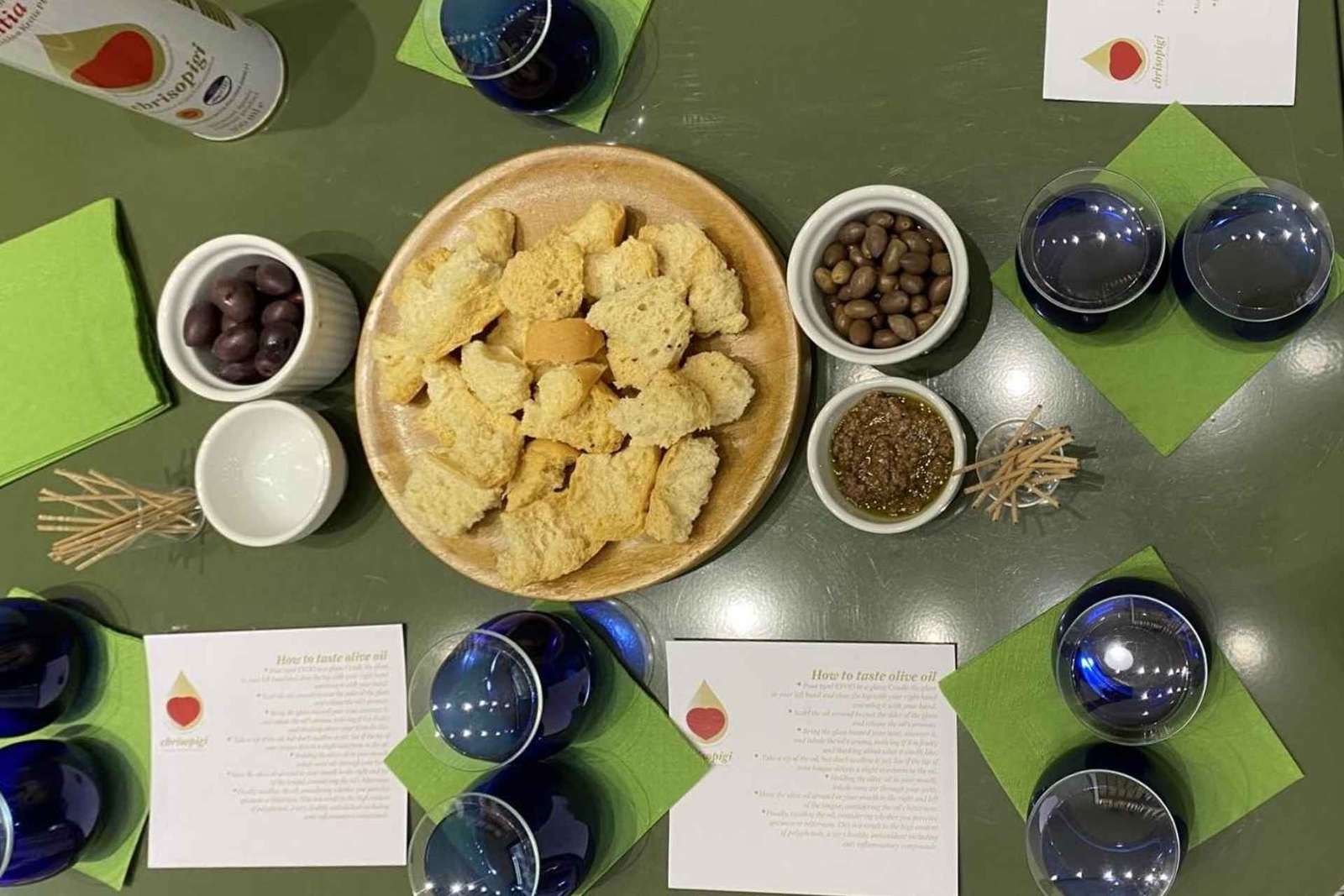 Athènes : expérience de dégustation d'huile d'olive crétoise